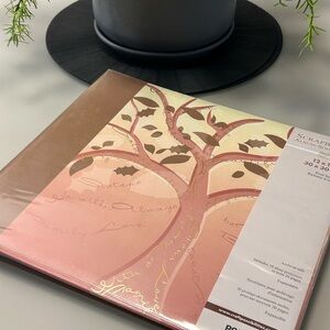 Possibilities Pink and Gold Family Tree Scrapbook Album